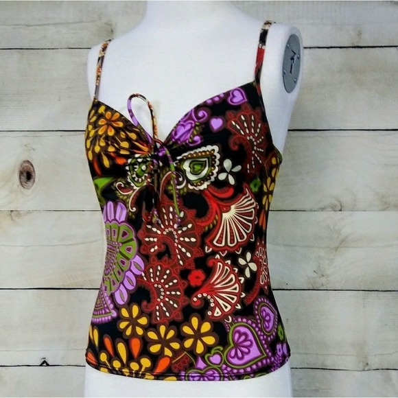 Victoria Secret Paisley 34A Padded Tank Top - Picture 5 of 5